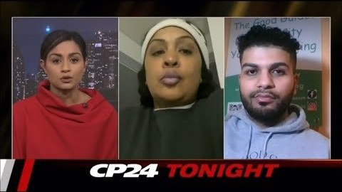 Still from the CP24 Tonight panel on youth violence